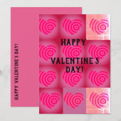 Happy Valentine's Day Heart Feiertagskarte (Vorne/Hinten)