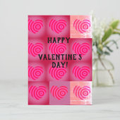 Happy Valentine's Day Heart Feiertagskarte (Stehend Vorderseite)