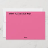 Happy Valentine's Day Heart Feiertagskarte (Rückseite)