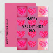 Happy Valentine's Day Heart Feiertagskarte (Vorne/Hinten)