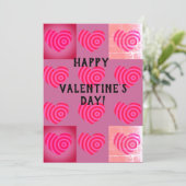 Happy Valentine's Day Heart Feiertagskarte (Stehend Vorderseite)