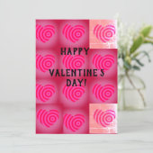 Happy Valentine's Day Heart Feiertagskarte (Stehend Vorderseite)