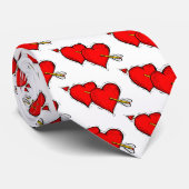 Happy Valentine's Day Heart Krawatte (Gerollt)