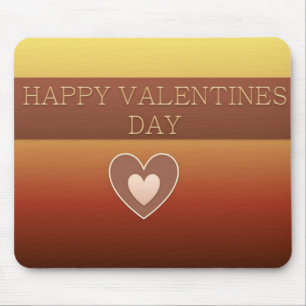 Happy Valentines Day Heart Mousepad