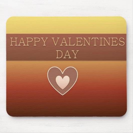 Happy Valentines Day Heart Mousepad (Vorne)