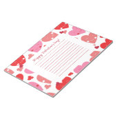 Happy Valentine's Day Heart Notizblock (angewinkelt)