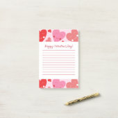 Happy Valentine's Day Heart Post-it Klebezettel (Auf Schreibtisch)