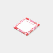 Happy Valentine's Day Heart Post-it Klebezettel (angewinkelt)