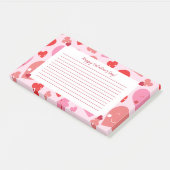 Happy Valentine's Day Heart Post-it Klebezettel (angewinkelt)