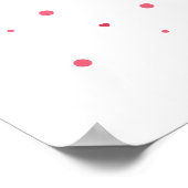 Happy Valentine's Day Heart Poster 24x24 (Ecke)