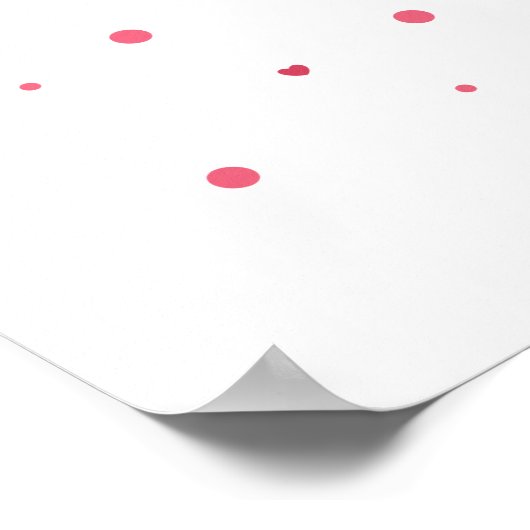 Happy Valentine's Day Heart Poster 24x24 (Ecke)