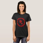Happy Valentine's Day Heart Red T - Shirt (Vorne ganz)