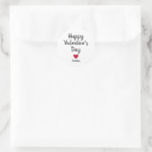 Happy Valentines Day Heart Script Stickers (Tasche)