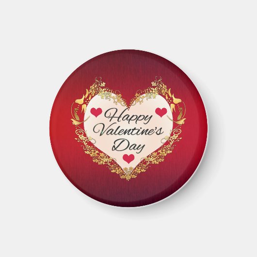 Happy Valentine's Day Heart Shape-47949 Magnet (Vorne)