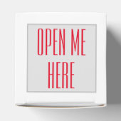 Happy Valentines Day Heart Shaped Logo Geschenkschachtel (Oben)