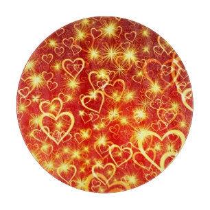 Happy Valentine's Day Heart Shapes-25622 Schneidebrett