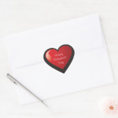Happy Valentine's Day Heart Sticker (Umschlag)