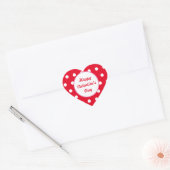 Happy Valentine's Day Heart Stickers (rot & weiß) (Umschlag)