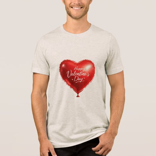 Happy Valentine's Day Heart T - Shirt (Vorderseite)