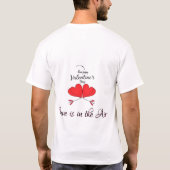 Happy Valentine's Day Heart T-Shirt (Rückseite)