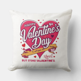 Happy Valentine's Day Heart Throw Kissen