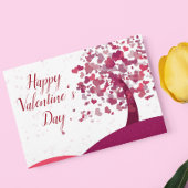 Happy Valentine's Day Heart Tree Postkarte