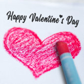 Happy Valentines Day Heart Typografy Permastempel