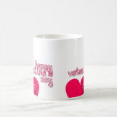 Happy Valentine's Day Heart und kleine Leiter Kaffeetasse (Mittel)