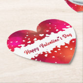 Happy Valentine's Day Heart Untersetzer (angewinkelt)