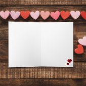 Happy Valentine's Day Hearts Cute Feiertagskarte