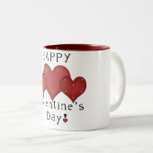 Happy Valentine's Day Hearts D7 Kaffee/Tee Tasse (VorderseiteRechts)
