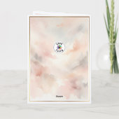 Happy Valentines Day Hearts mit Individuellen Name Karte (Rückseite)