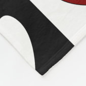 Happy Valentines Day Hearts Muster Fleecedecke (Ecke)