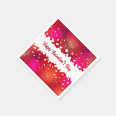 Happy Valentine's Day Hearts - Paper Napkin Serviette (Ecke)