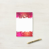 Happy Valentine's Day Hearts Post-it Klebezettel (Auf Schreibtisch)