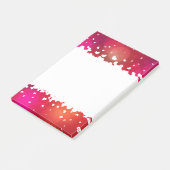 Happy Valentine's Day Hearts Post-it Klebezettel (angewinkelt)