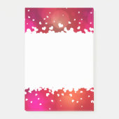 Happy Valentine's Day Hearts Post-it Klebezettel (Vorderseite)