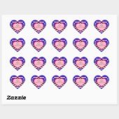 Happy Valentine's Day Herz-Aufkleber (Blatt)