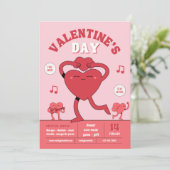 Happy Valentines Day Herz Feiertagskarte (Stehend Vorderseite)