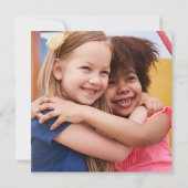 Happy Valentine's Day Herz Foto Klassenkarte (Rückseite)