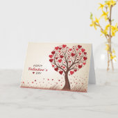 Happy Valentines Day Herz Karte (Gelbe Blume)