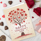 Happy Valentines Day Herz Karte