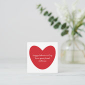 Happy Valentine's Day Herz Kinder Klassenzimmer na Begleitkarte (Stehend Vorderseite)