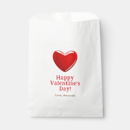 Happy Valentine's Day Herz Süßigkeiten süße Lecker Geschenktütchen (Vorderseite)