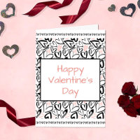 Happy Valentine's Day Herz Tattoo Kalligraphie