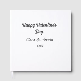 Happy Valentine's Day hinzufügen Namensdatum einfa Gästebuch