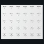 Happy Valentine's Day hinzufügen Namensdatum einfa Geschenkpapier<br><div class="desc">Gestaltung</div>