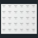 Happy Valentine's Day hinzufügen Namensdatum einfa Geschenkpapier<br><div class="desc">Gestaltung</div>