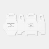 Happy Valentine's Day hinzufügen Namensdatum einfa Geschenkschachtel (Ungefaltet)