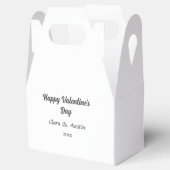 Happy Valentine's Day hinzufügen Namensdatum einfa Geschenkschachtel (Geöffnet)